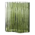 Vaas - Glas, gerookt groen 21x12x26,5 cm