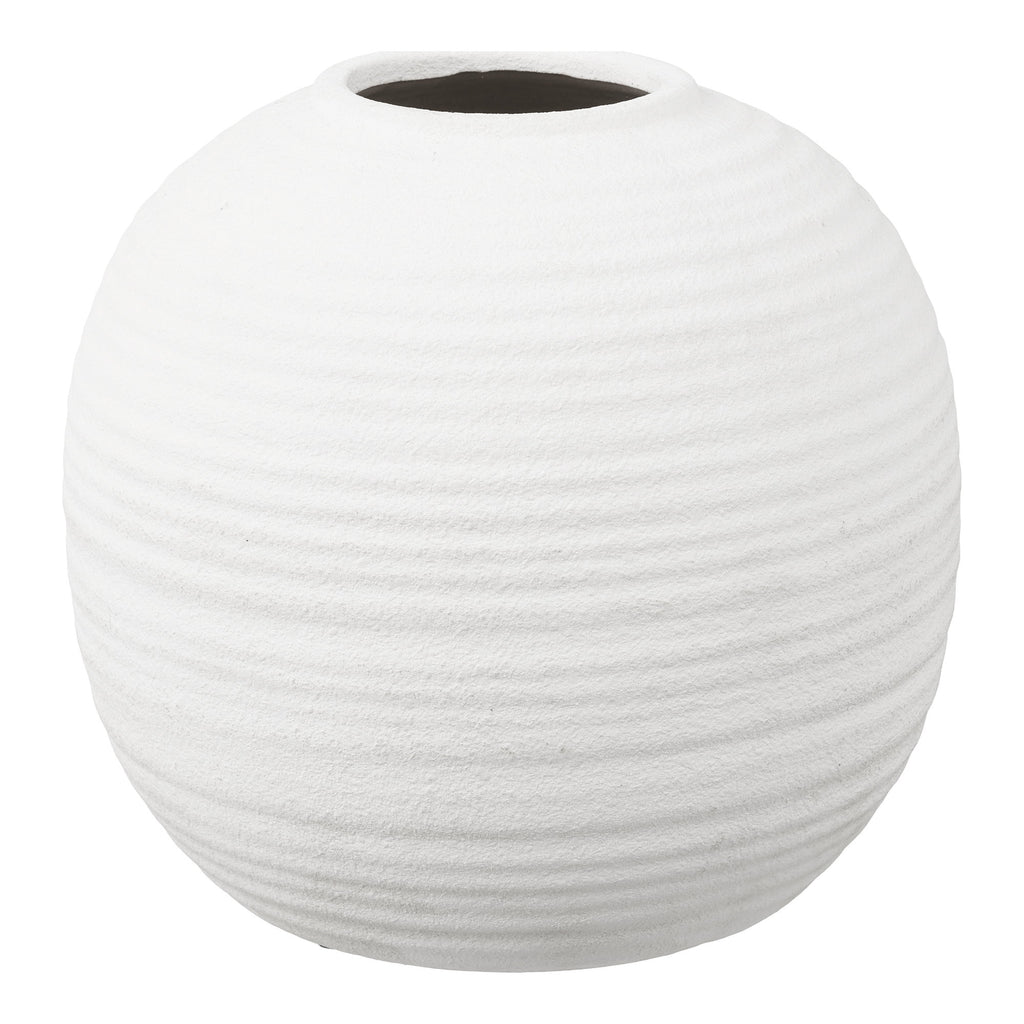 Vaas - Keramiek, wit Ø30x28,5 cm