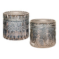 Potten - Glas, gerookte kleur (set van 2)