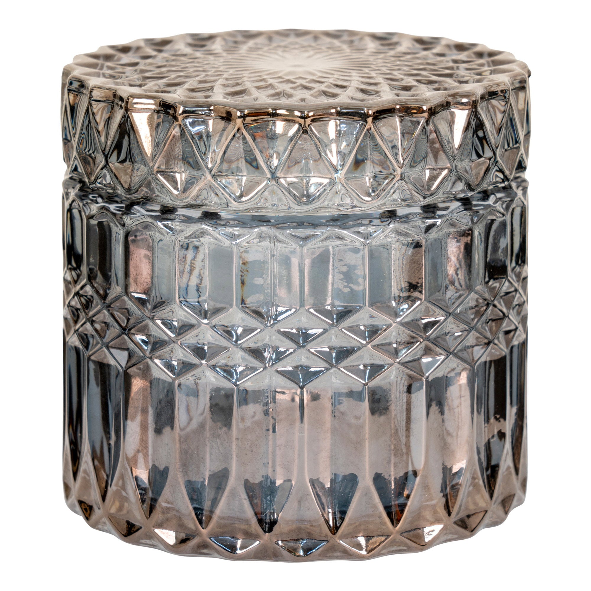 Potten - Glas, gerookte kleur (set van 2)