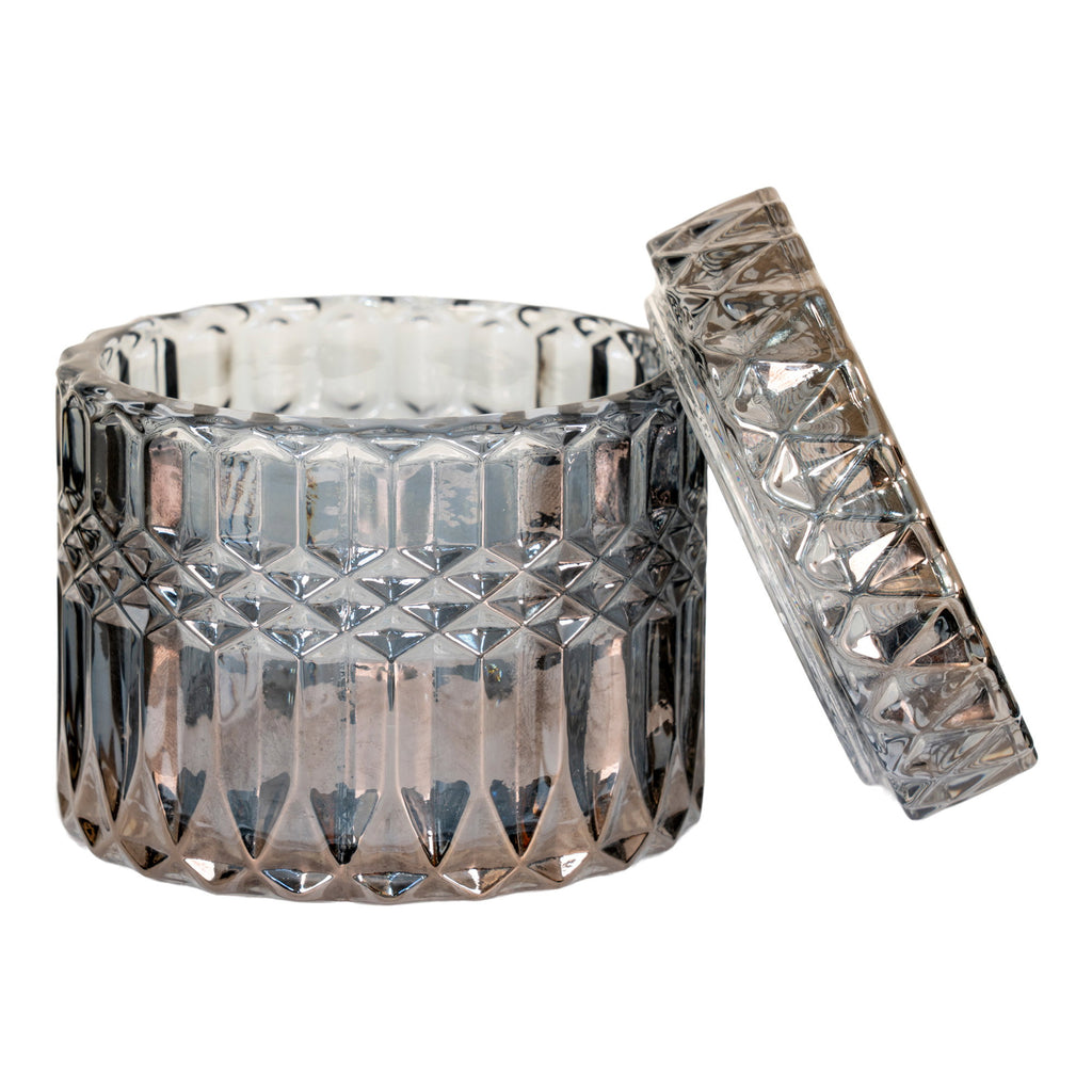 Potten - Glas, gerookte kleur (set van 2)