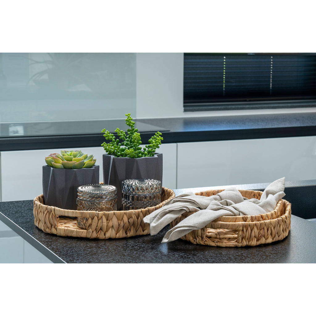 Potten - Glas, gerookte kleur (set van 2)