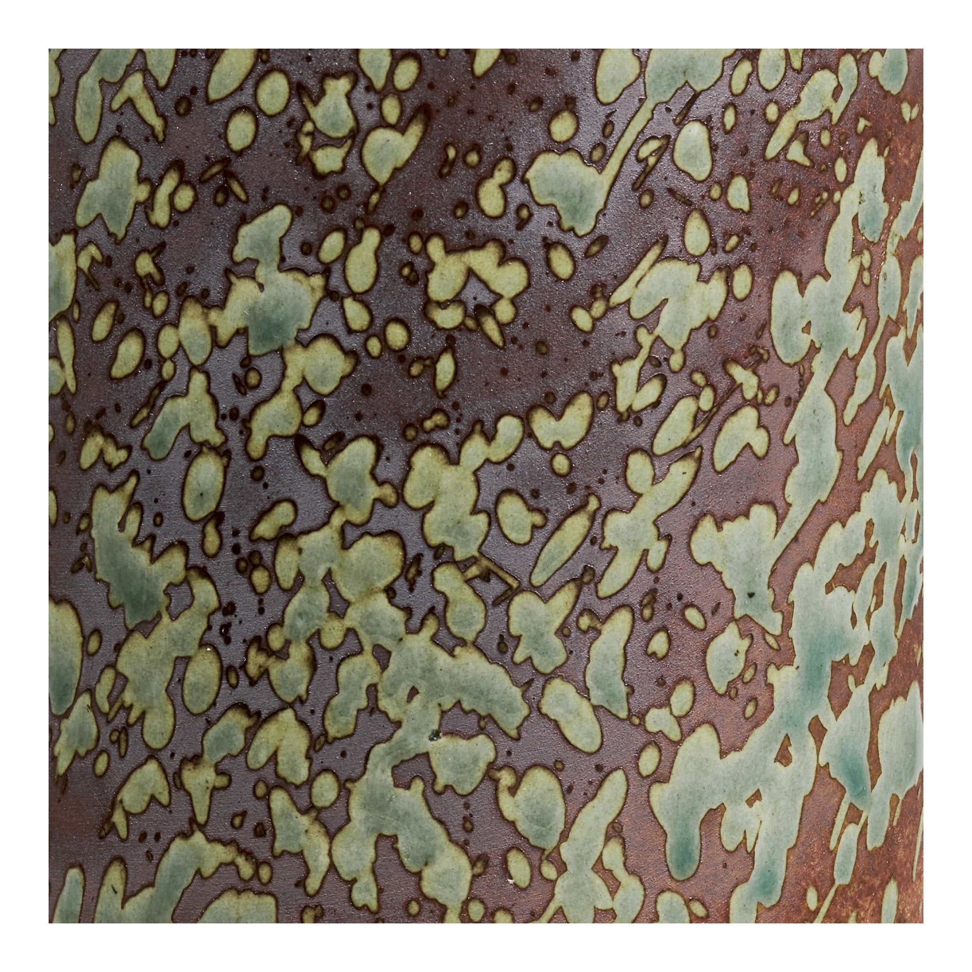 Vaas - Vaas, keramiek, donkerbruin/Forest Night groen, ø9,5x20 cm