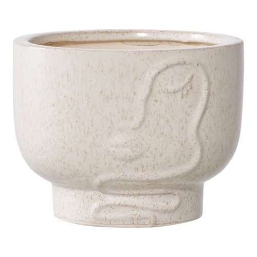 Bloempot - Bloempot, keramiek, beige Ø15x12 cm - Noël Home