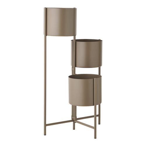 Bloempot - Bloempot, staal, bruin 22,5x23x75,5 cm - Noël Home