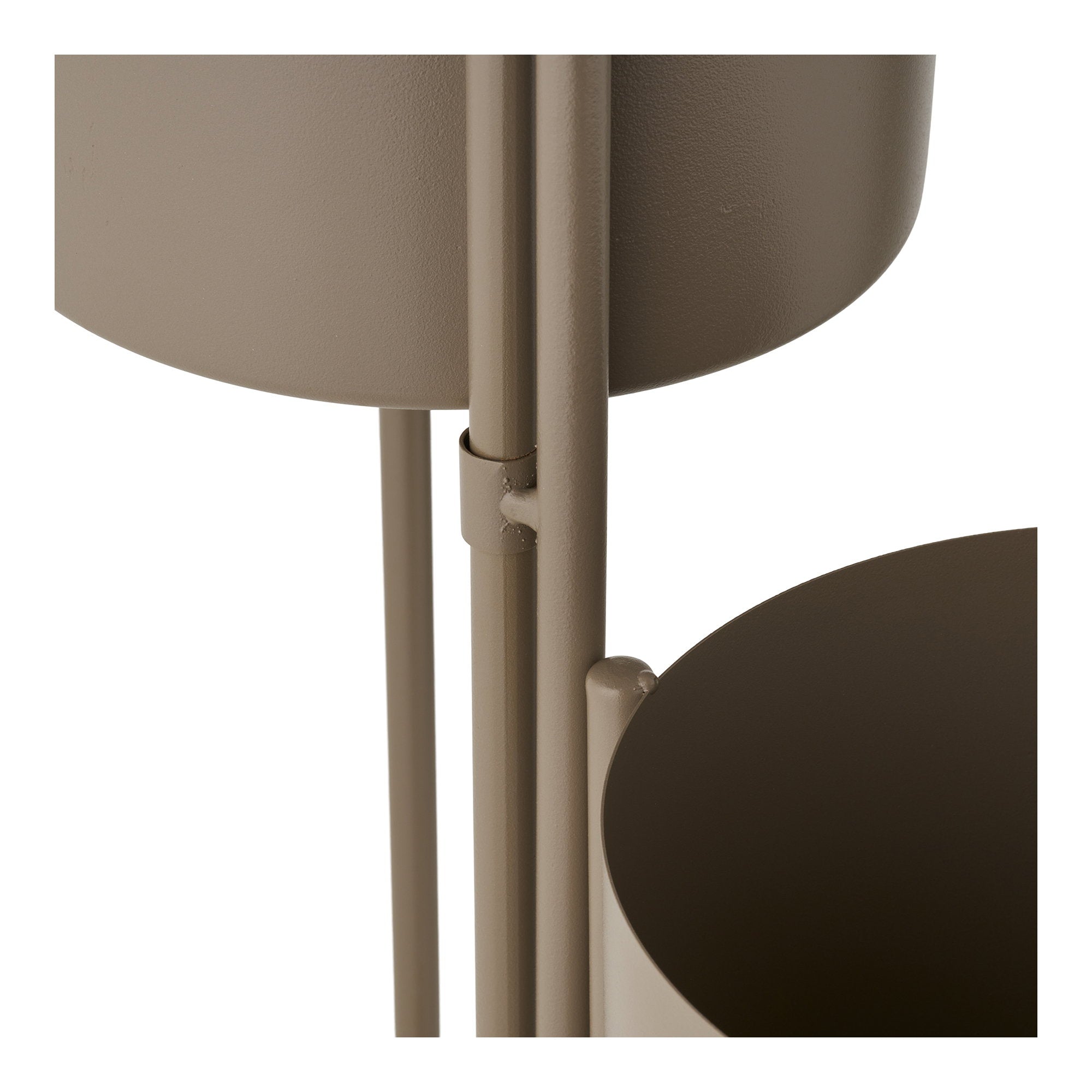Bloempot - Bloempot, staal, bruin 22,5x23x75,5 cm