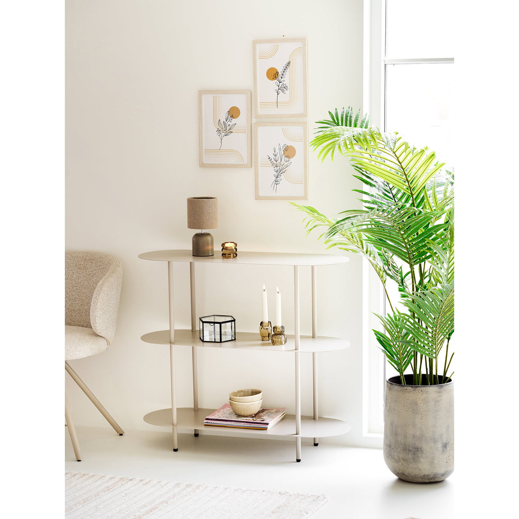 Hou Decoratieve Pot - Metaal, antiek beige (set van 2)