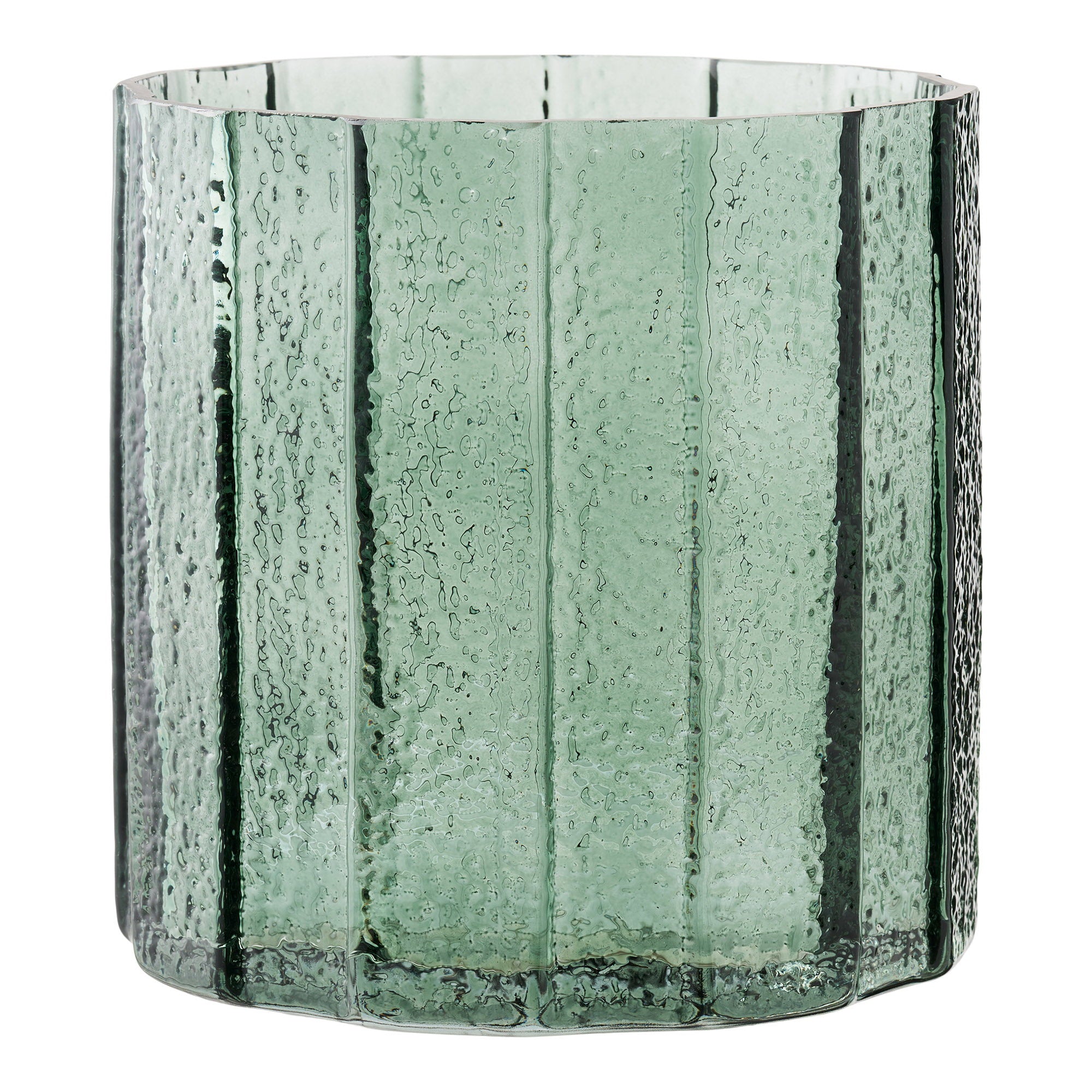 Bloempot - Bloempot, glas, posygroen, ø15x15 cm