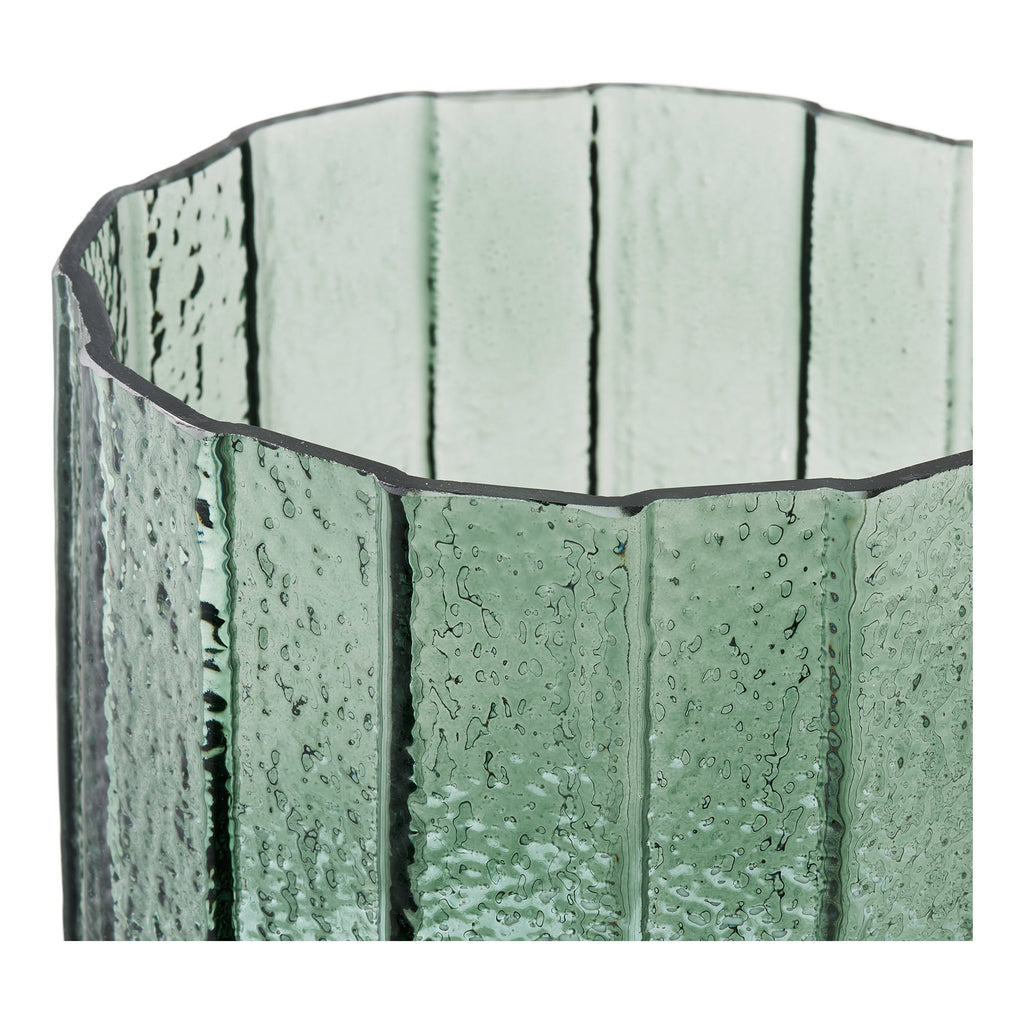 Bloempot - Bloempot, glas, posygroen, ø15x15 cm
