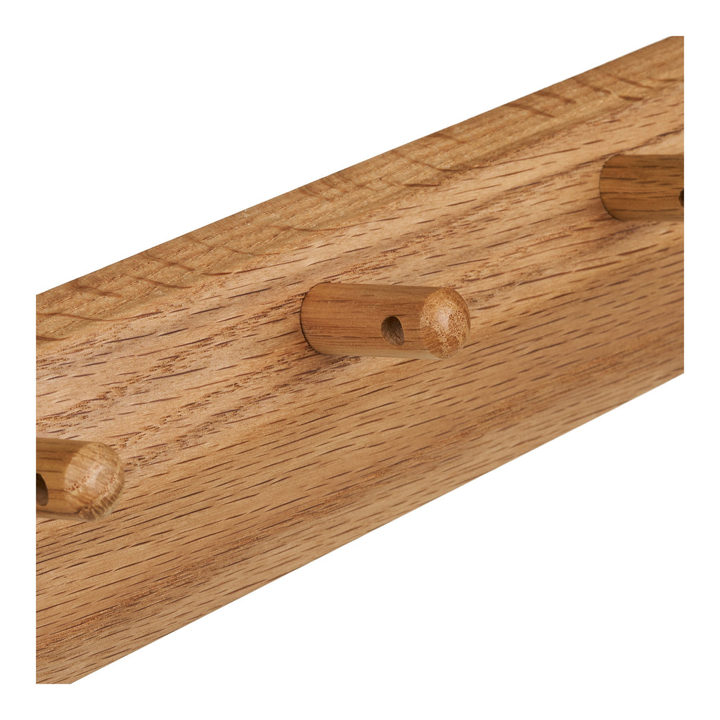Barco Kapstok met 5 Haken - Eikenhout 50x8,5 cm