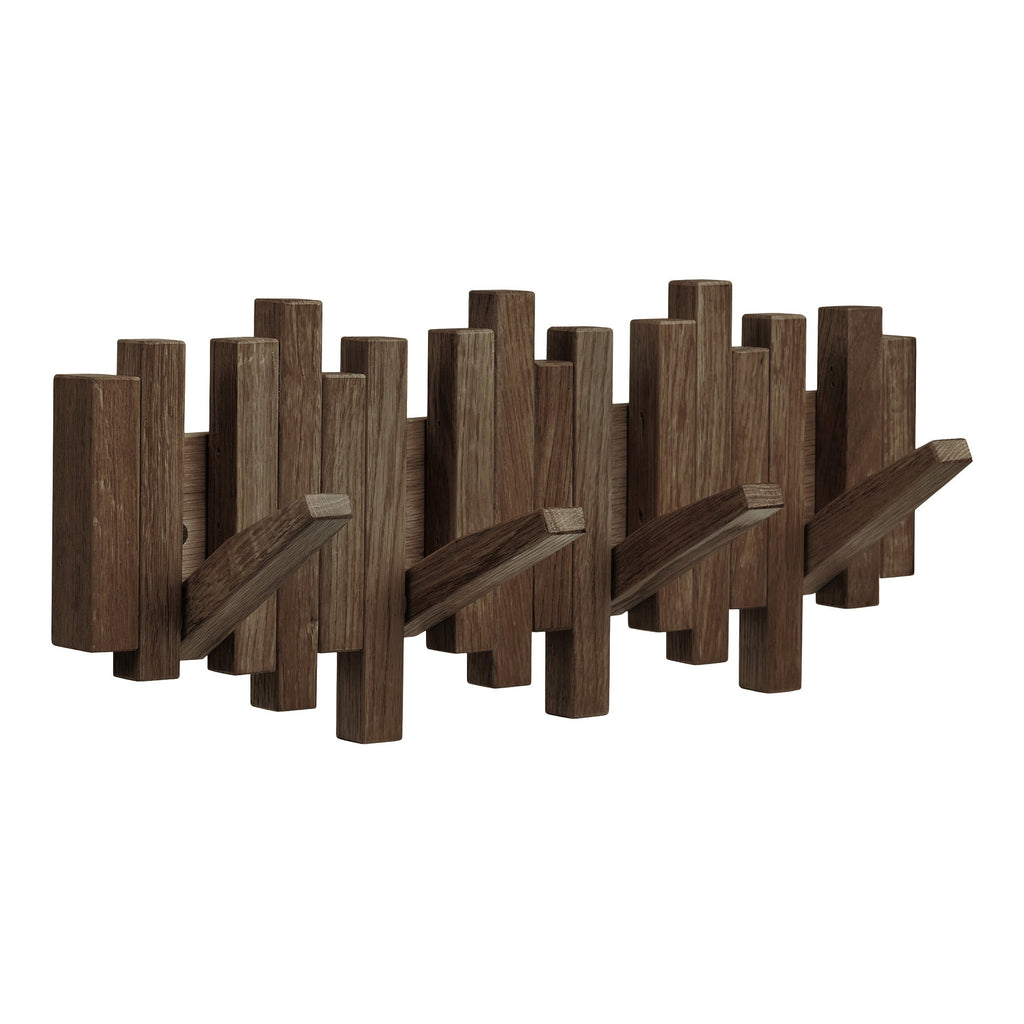 Caltra Kapstok - Kapstok, eikenhout, donkerbruin 40x18 cm