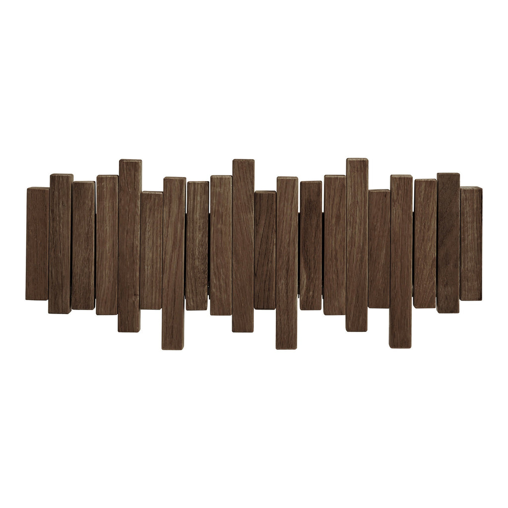Caltra Kapstok - Kapstok, eikenhout, donkerbruin 40x18 cm