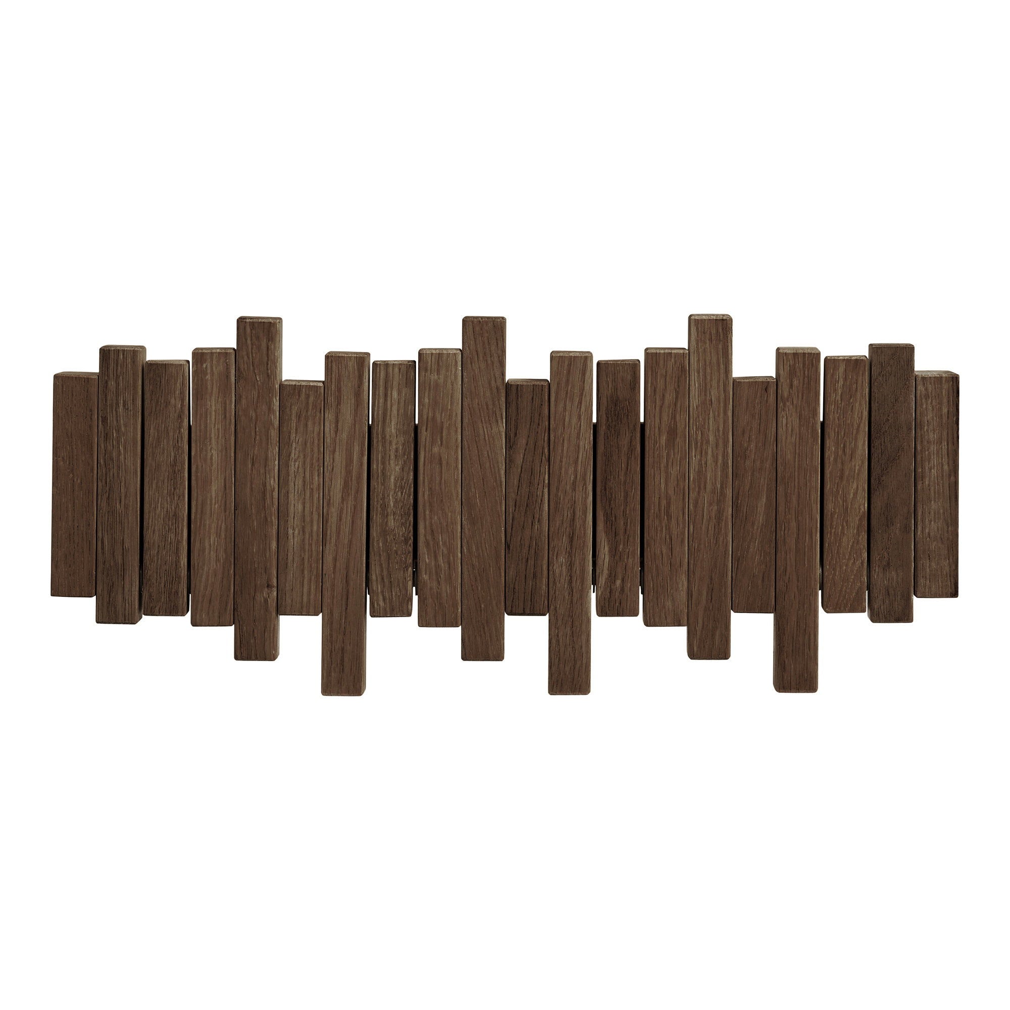 Caltra Kapstok - Kapstok, eikenhout, donkerbruin 40x18 cm