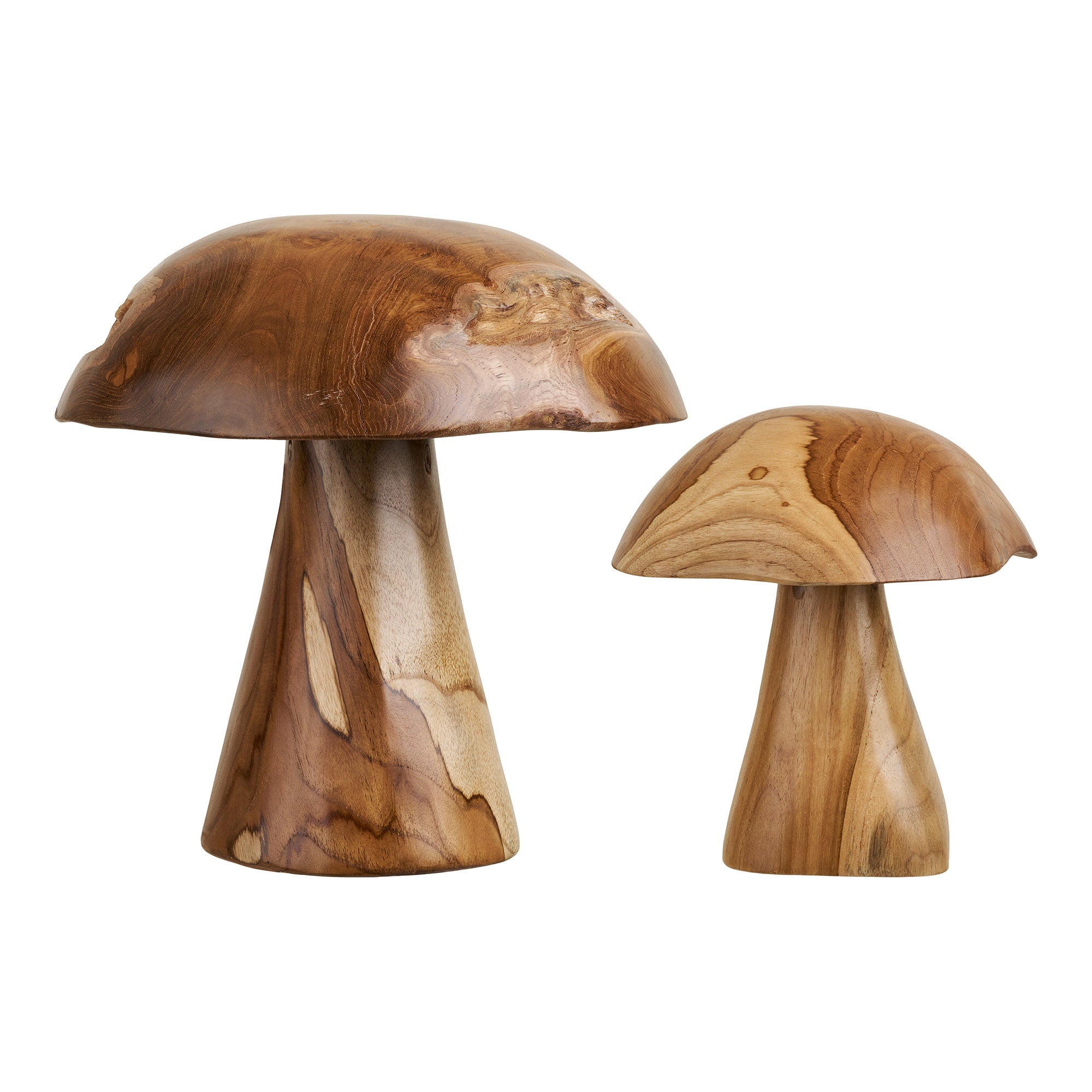 Kodi Decoratieve Paddenstoelen - Teakhout, naturel (set van 2)