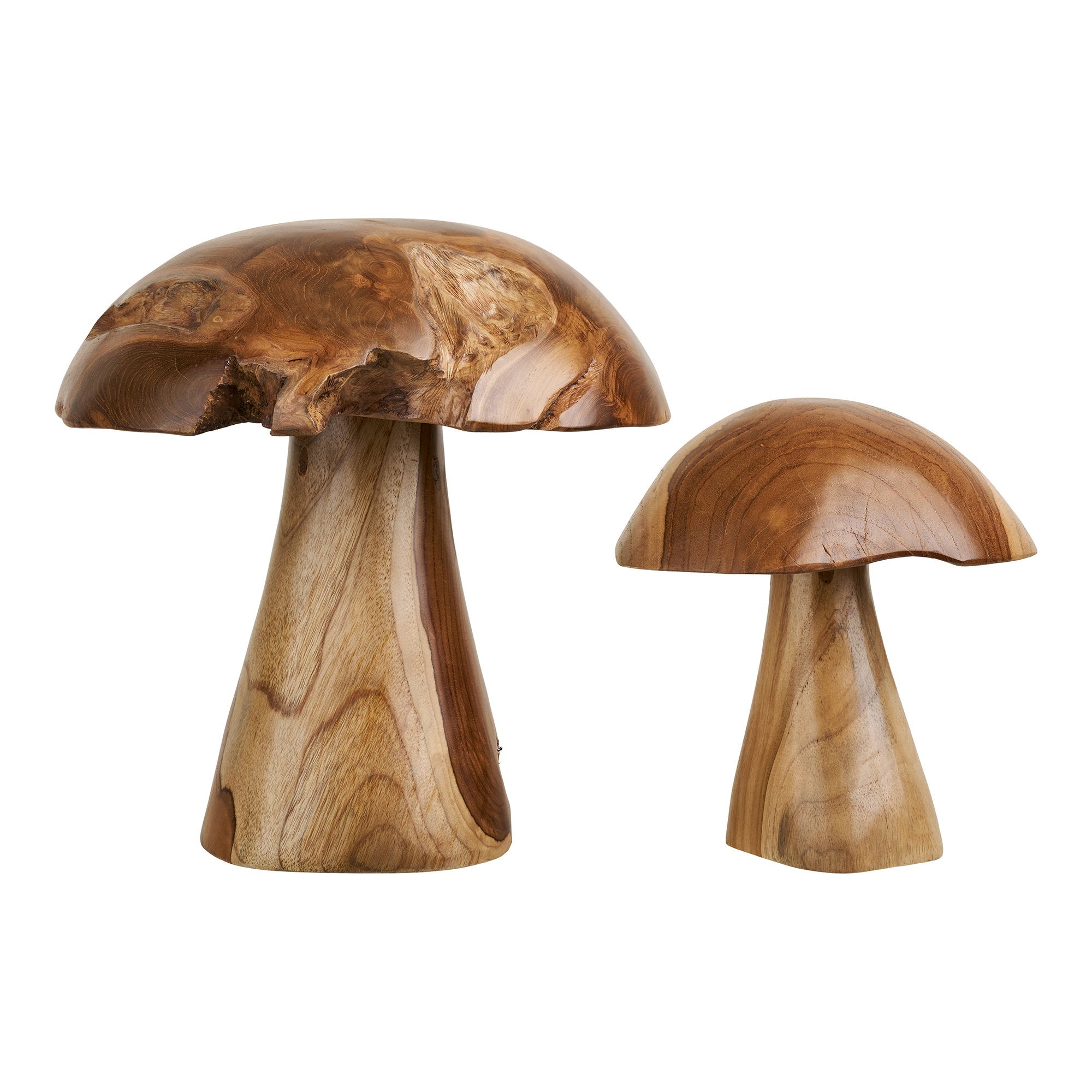 Kodi Decoratieve Paddenstoelen - Teakhout, naturel (set van 2)