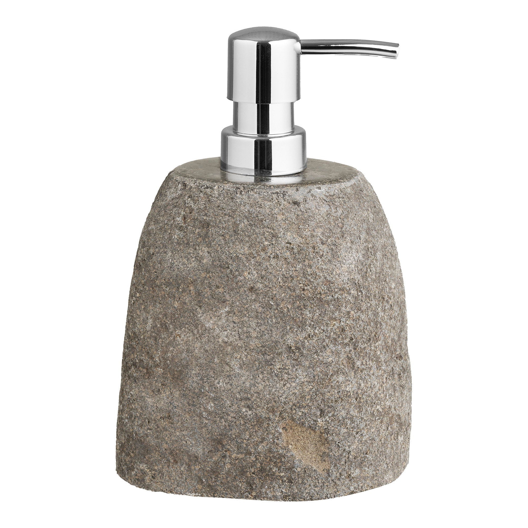 Gara Zeepdispenser - Riviersteen, naturel 11x8x18 cm