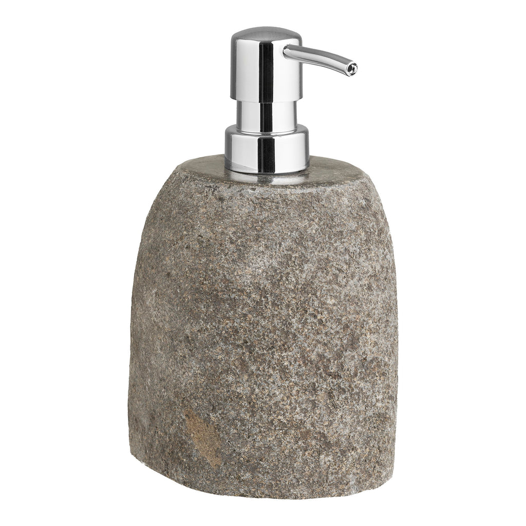 Gara Zeepdispenser - Riviersteen, naturel 11x8x18 cm