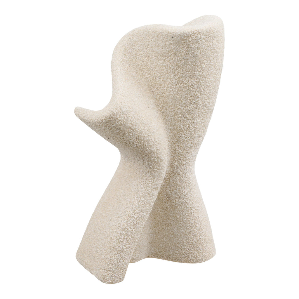 Decoratie - Decoratie, keramiek, wit, 13x6,5x23 cm