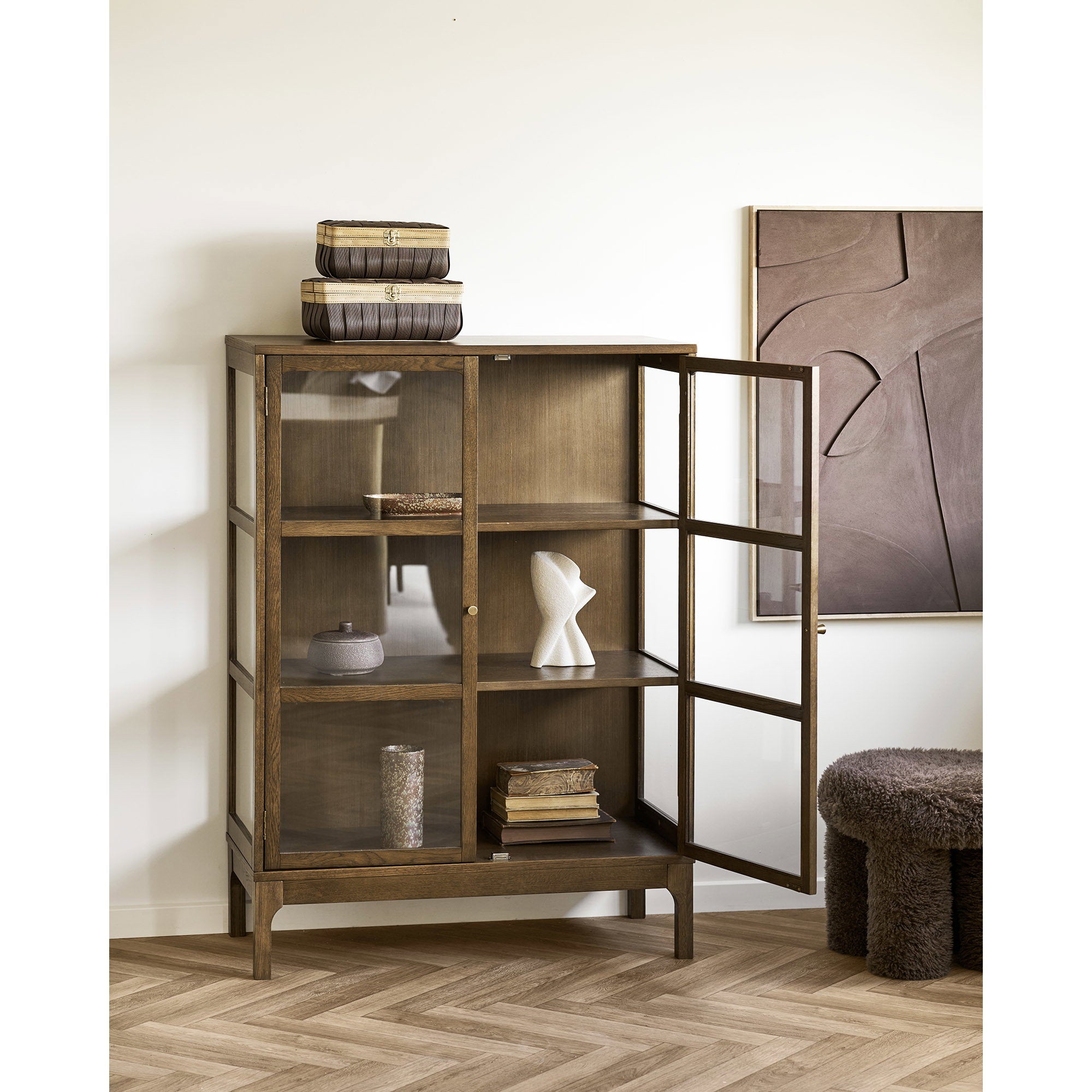 Decoratie - Decoratie, keramiek, wit, 13x6,5x23 cm