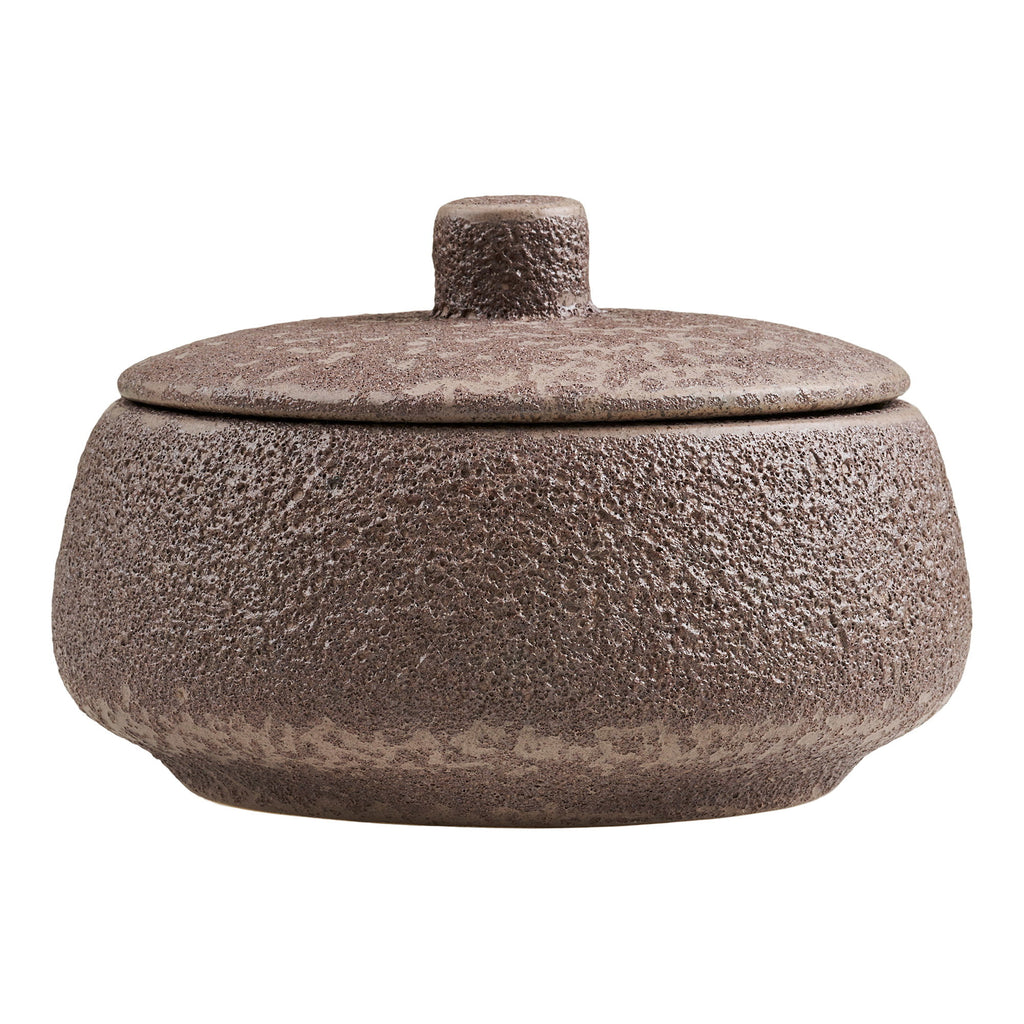 Pot - Pot, keramiek, bruin, ø15x9,5 cm