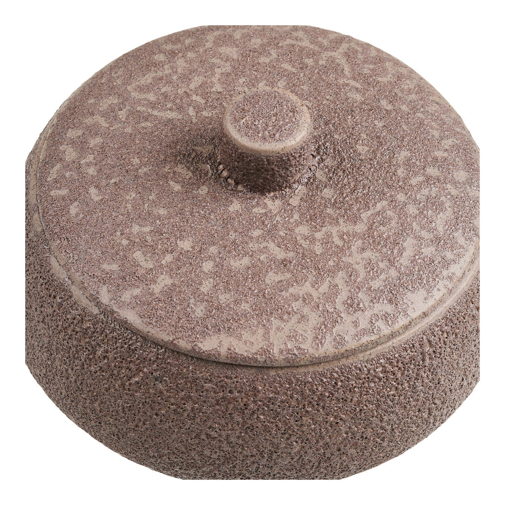 Pot - Pot, keramiek, bruin, ø15x9,5 cm