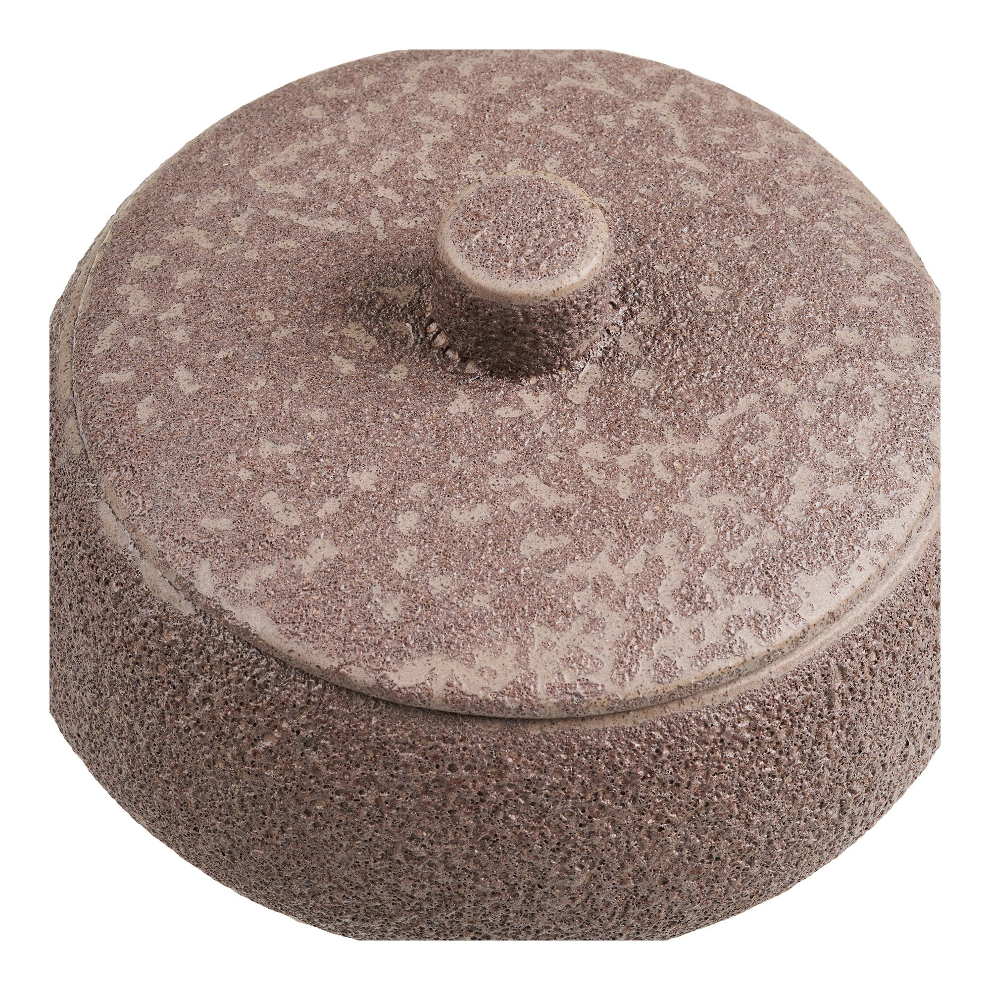 Pot - Pot, keramiek, bruin, ø15x9,5 cm