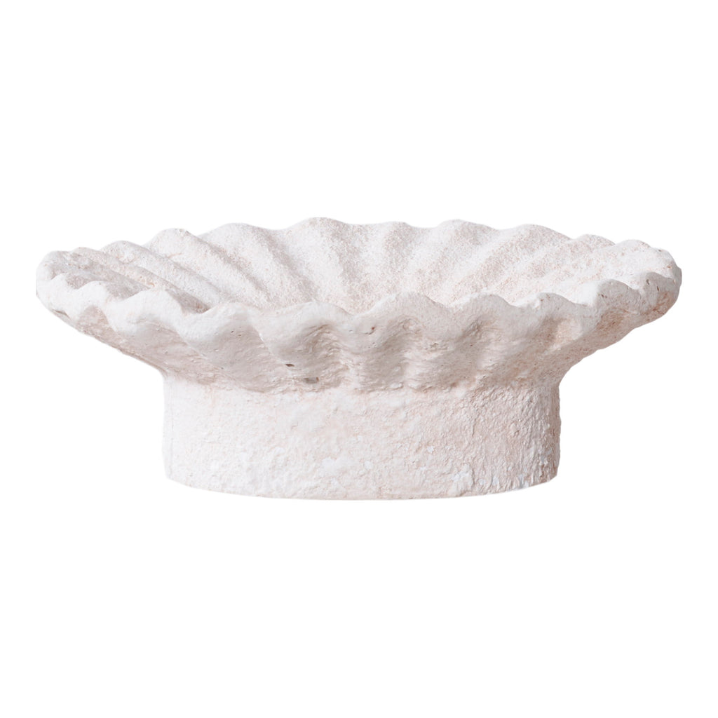 Candle Houder - Kandelaar, cement, wit, set van 2