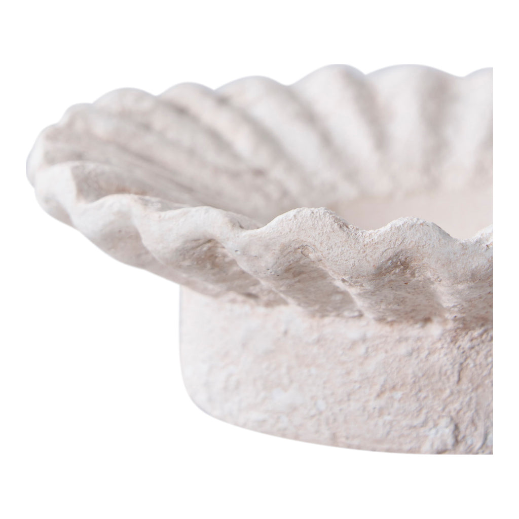 Candle Houder - Kandelaar, cement, wit, set van 2