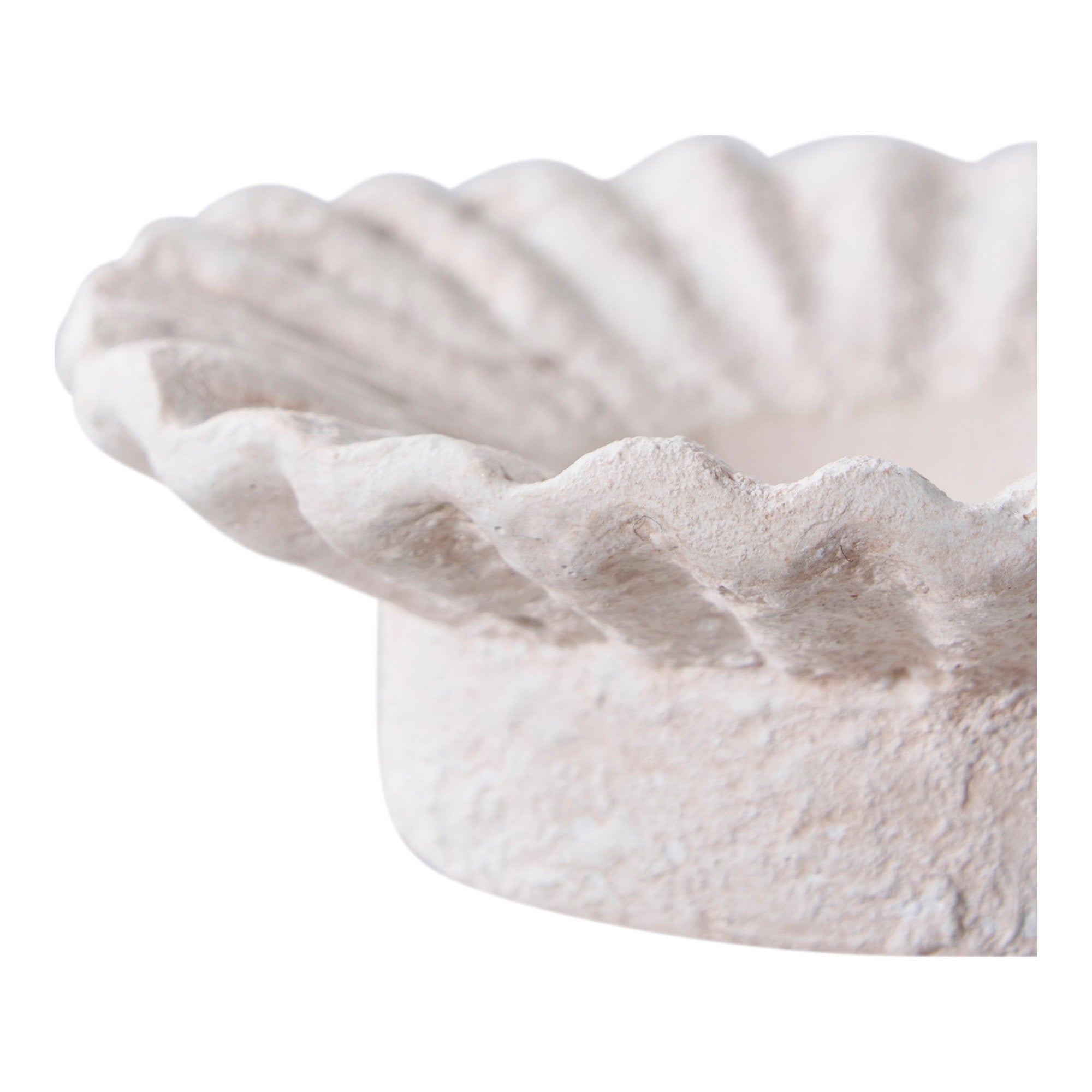 Candle Houder - Kandelaar, cement, wit, set van 2