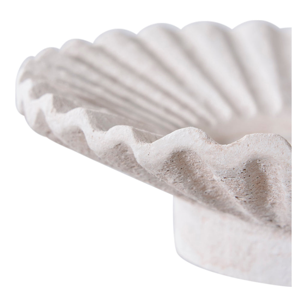 Candle Houder - Kandelaar, cement, wit, set van 2