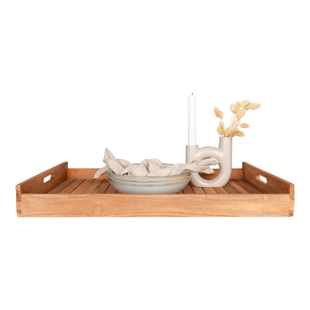 Faro Dienblad - Teakhout, naturel 58x38 cm
