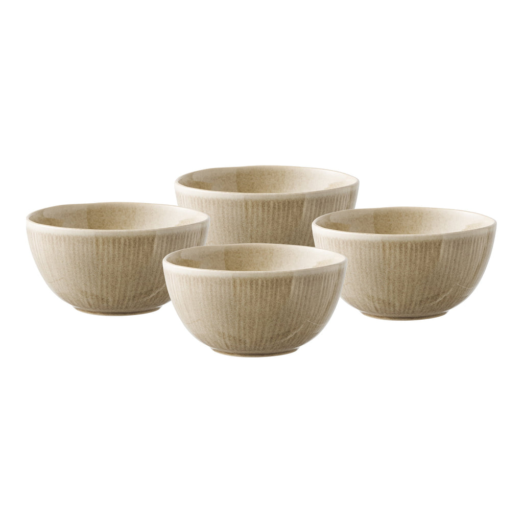 Viola Kom - Keramiek, beige Ø14,5x7 cm (set van 4)