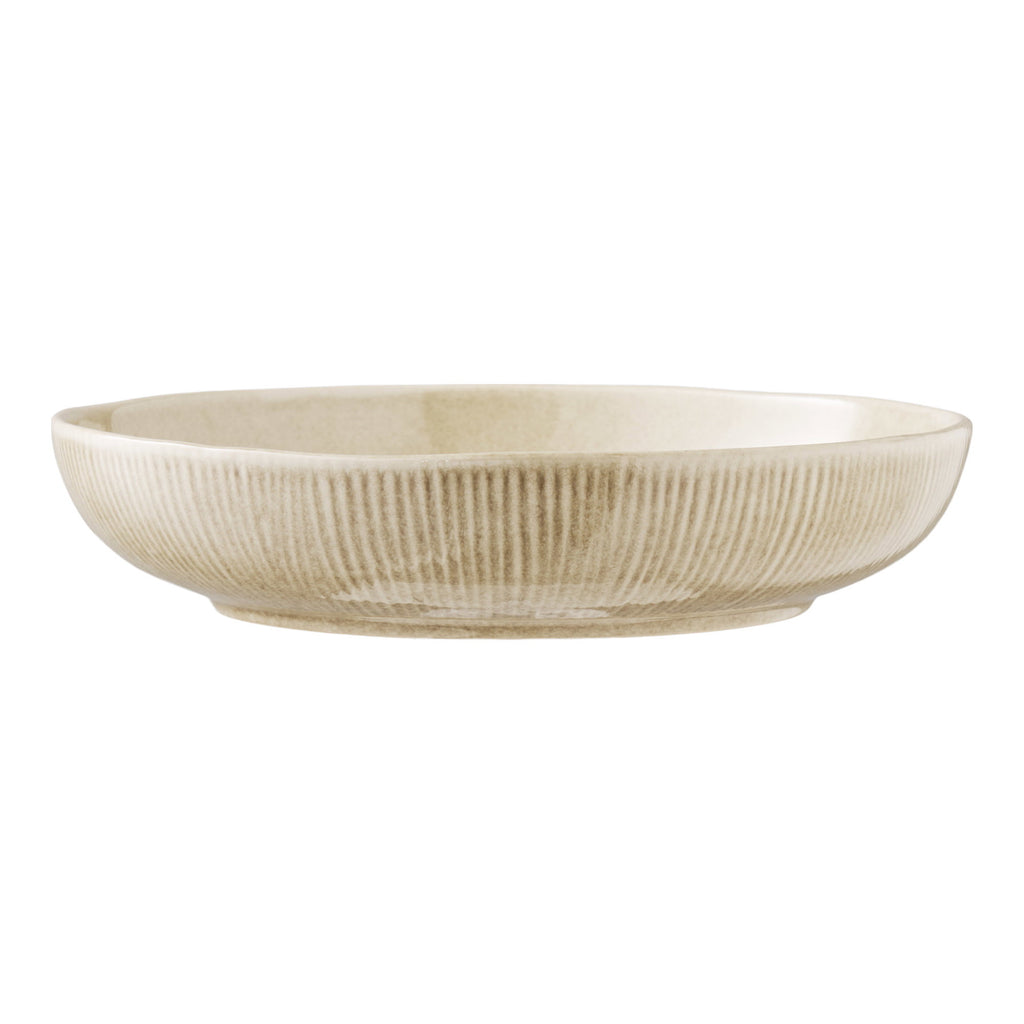 Viola Serveerschaal - Serveerschaal, keramiek, beige, ø27x5,8 cm