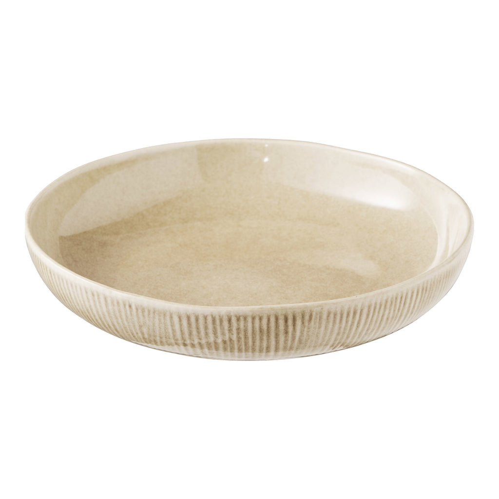 Viola Serveerschaal - Serveerschaal, keramiek, beige, ø27x5,8 cm