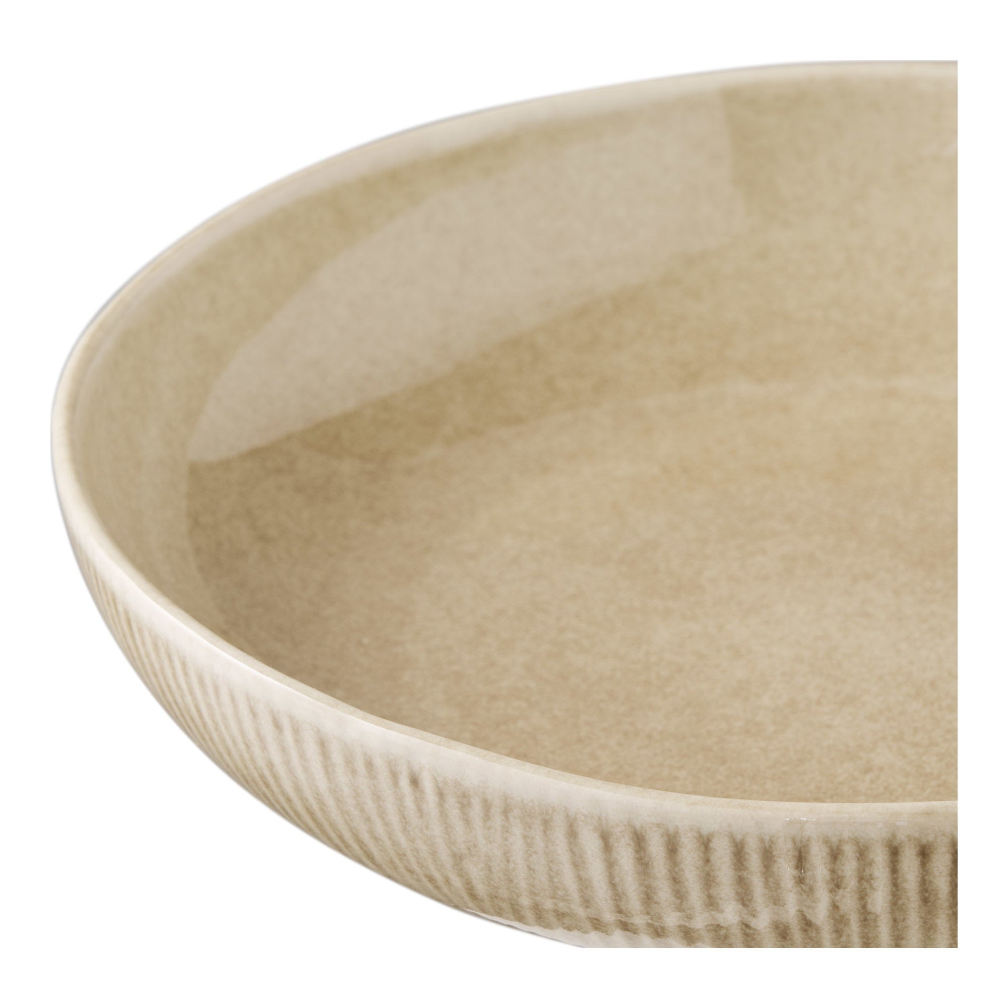 Viola Serveerschaal - Serveerschaal, keramiek, beige, ø27x5,8 cm