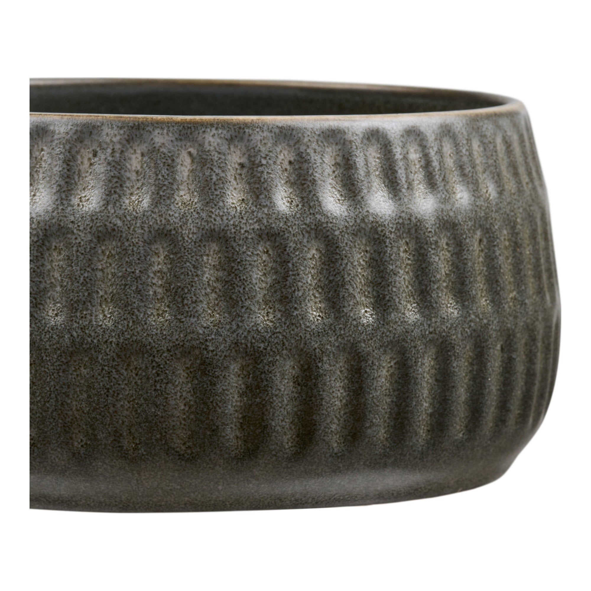 Amalia Kom - Kom, keramiek, mosgrijs, ø14x7,5 cm, set van 2
