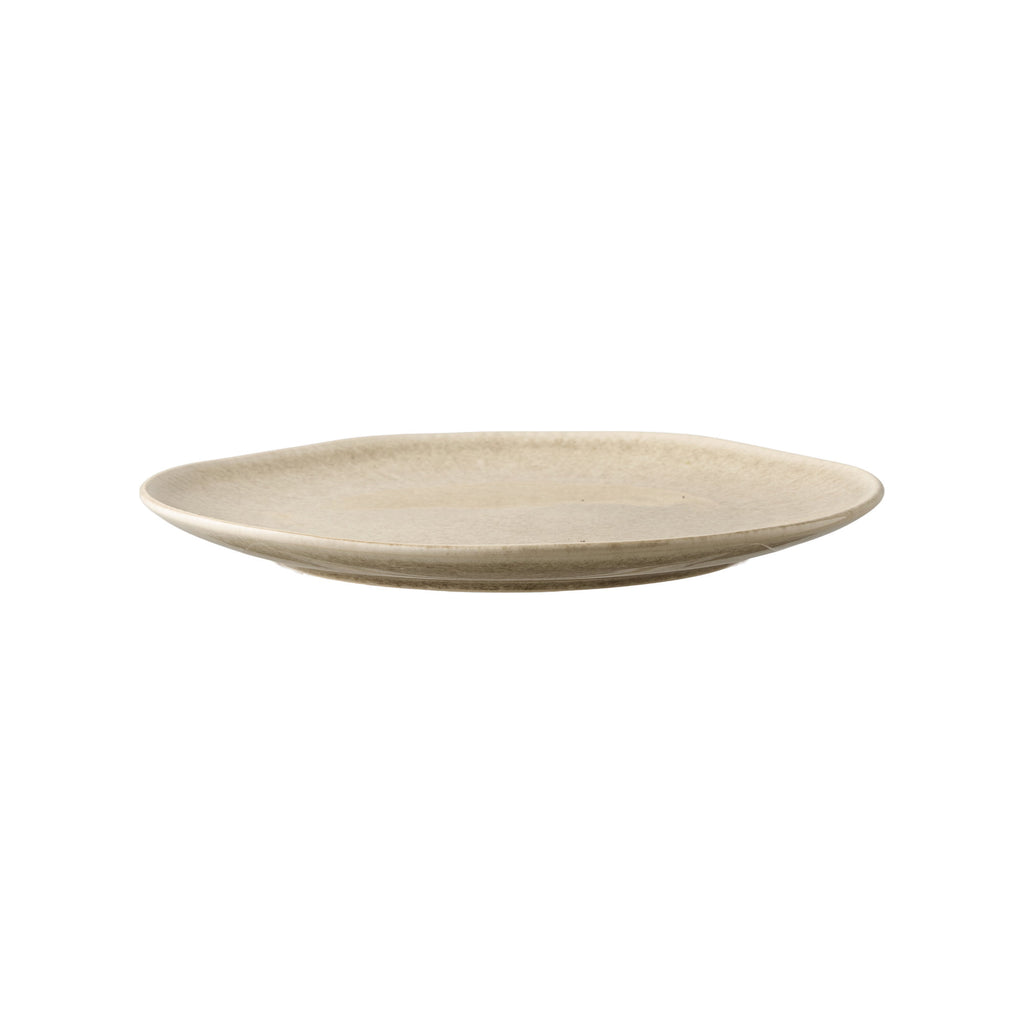 Viola Lunchbord - Lunchbord, keramiek, beige Ø21 cm (set van 4)