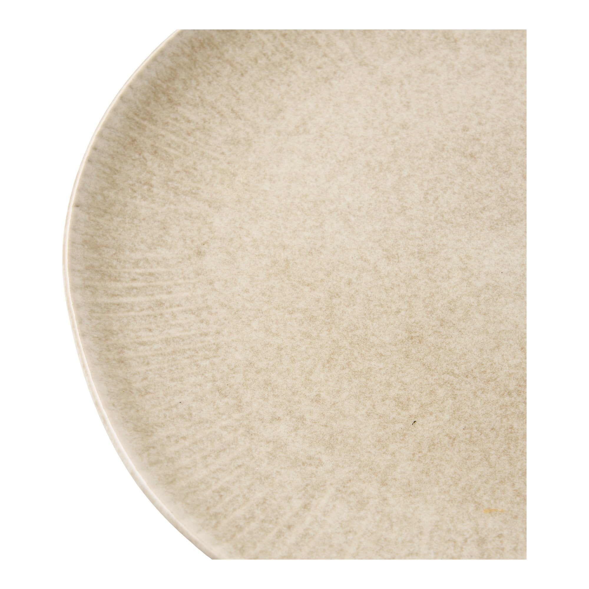 Viola Lunchbord - Lunchbord, keramiek, beige Ø21 cm (set van 4)