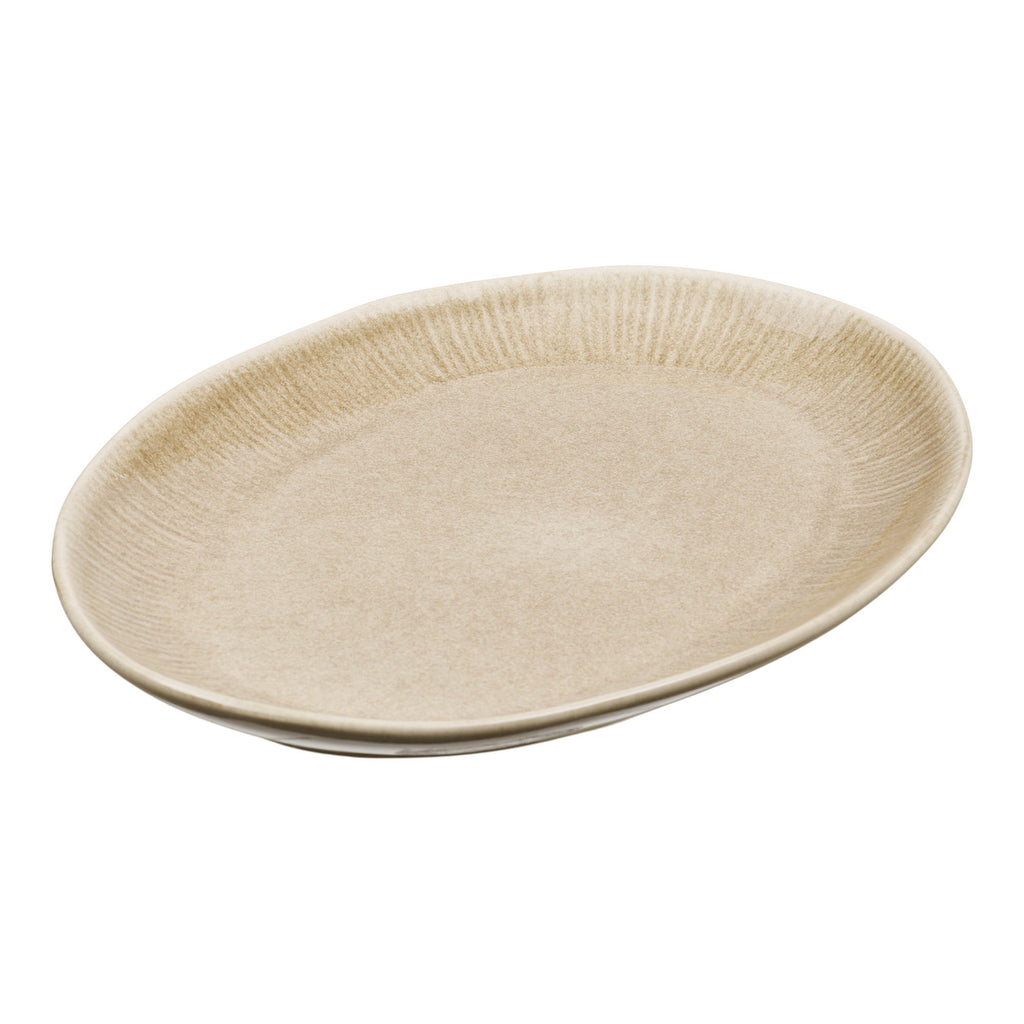 Viola Serveerblad - Serveerblad, keramiek, beige, 30x21,5x2,8 cm