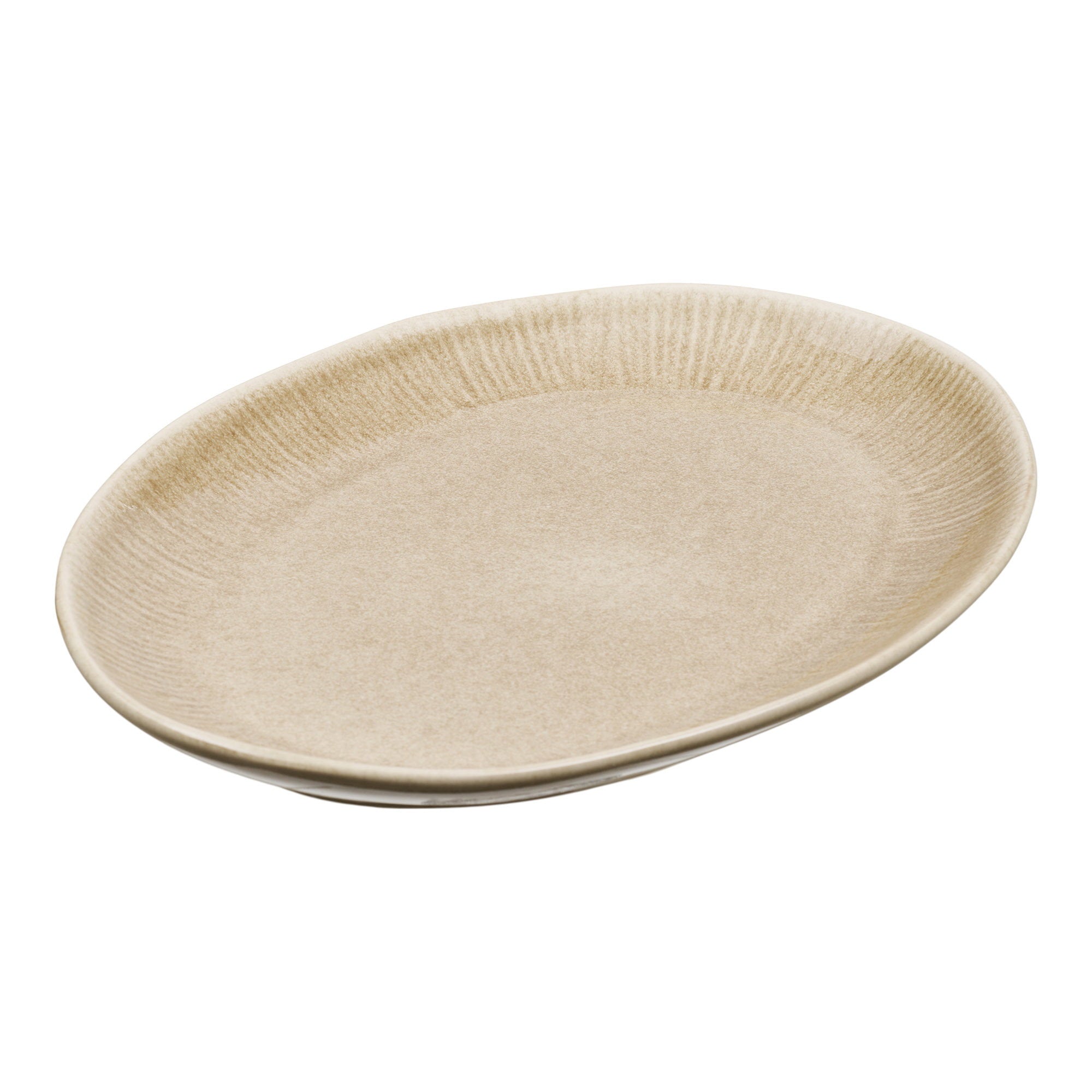 Viola Serveerblad - Serveerblad, keramiek, beige, 30x21,5x2,8 cm