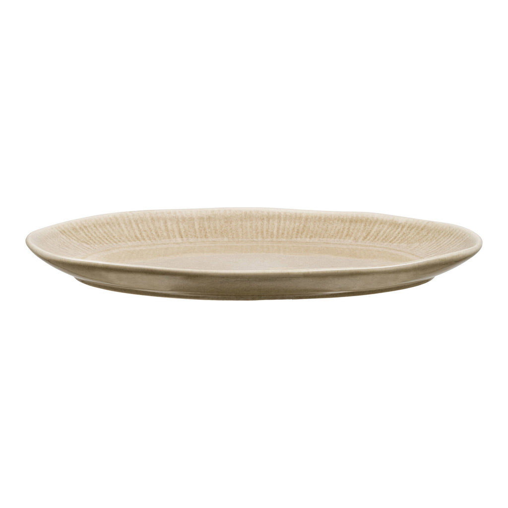 Viola Serveerblad - Serveerblad, keramiek, beige, 30x21,5x2,8 cm