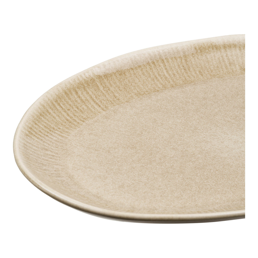 Viola Serveerblad - Serveerblad, keramiek, beige, 30x21,5x2,8 cm