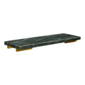 Diu Dienblad - Dienblad, marmer, zwart/messing 38x12,5 cm