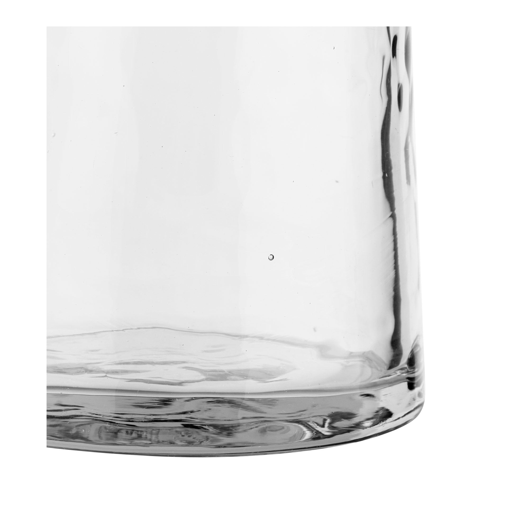 Nalanda Gehamerde Karaf - Gehamerde karaf, transparant, ø10x30,5 cm