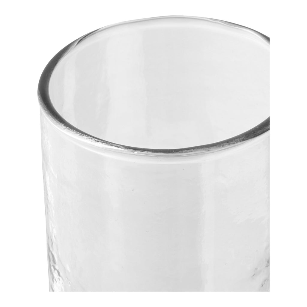 Nalanda Gehamerde Glazen - Gehamerde glazen, transparant, set van 4, ø7x10 cm