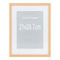 Marbella Fotolijst - Fotolijst, MDF/glas, naturel 21x29,7 cm, set van 5