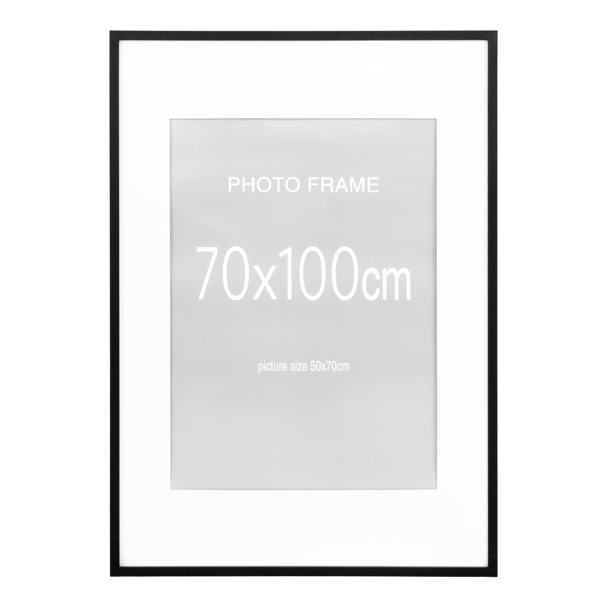 Marbella Fotolijst - Fotolijst, MDF/glas, zwart 70x100 cm, set van 5