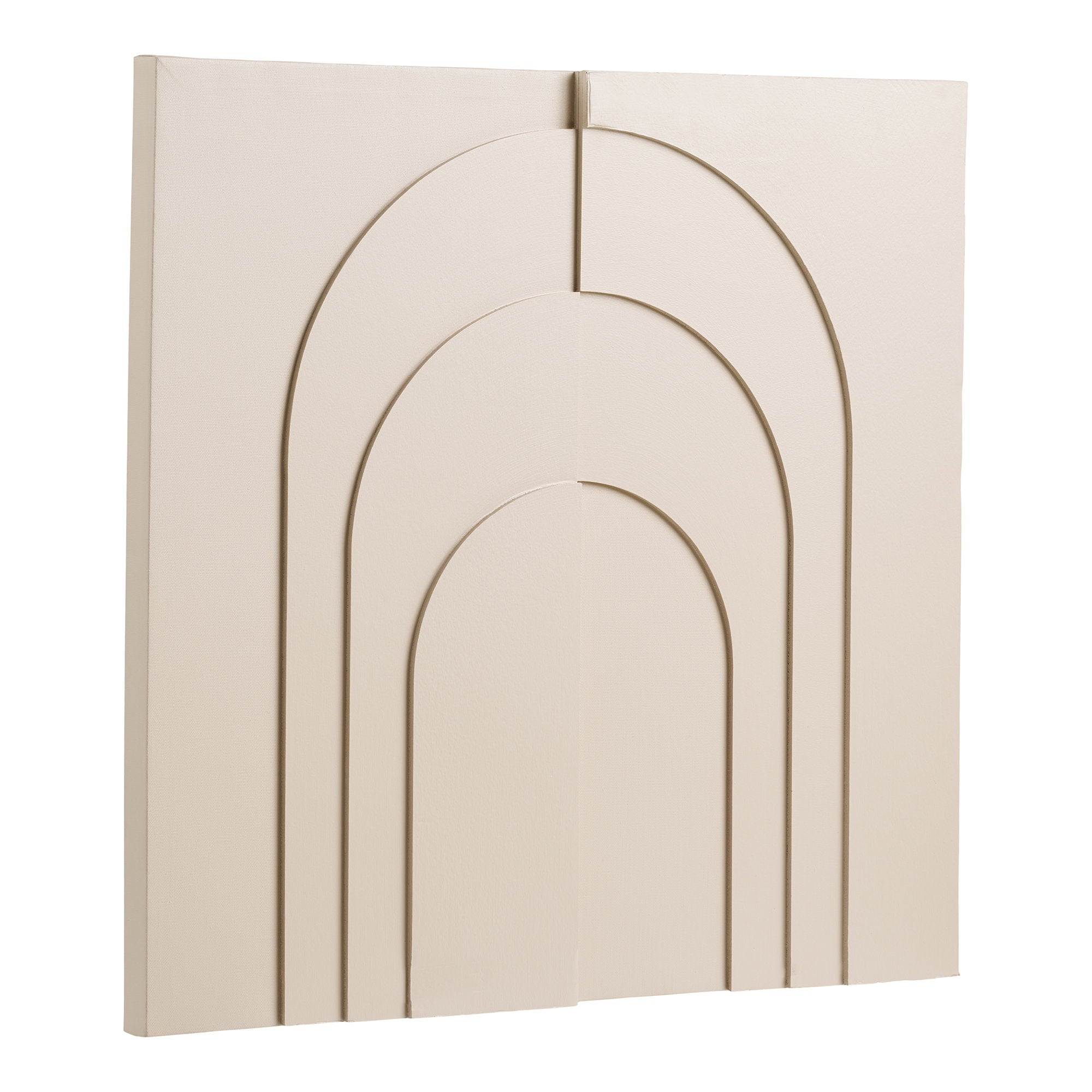 Ina Reliëf Wanddecoratie - Beige 60x60 cm