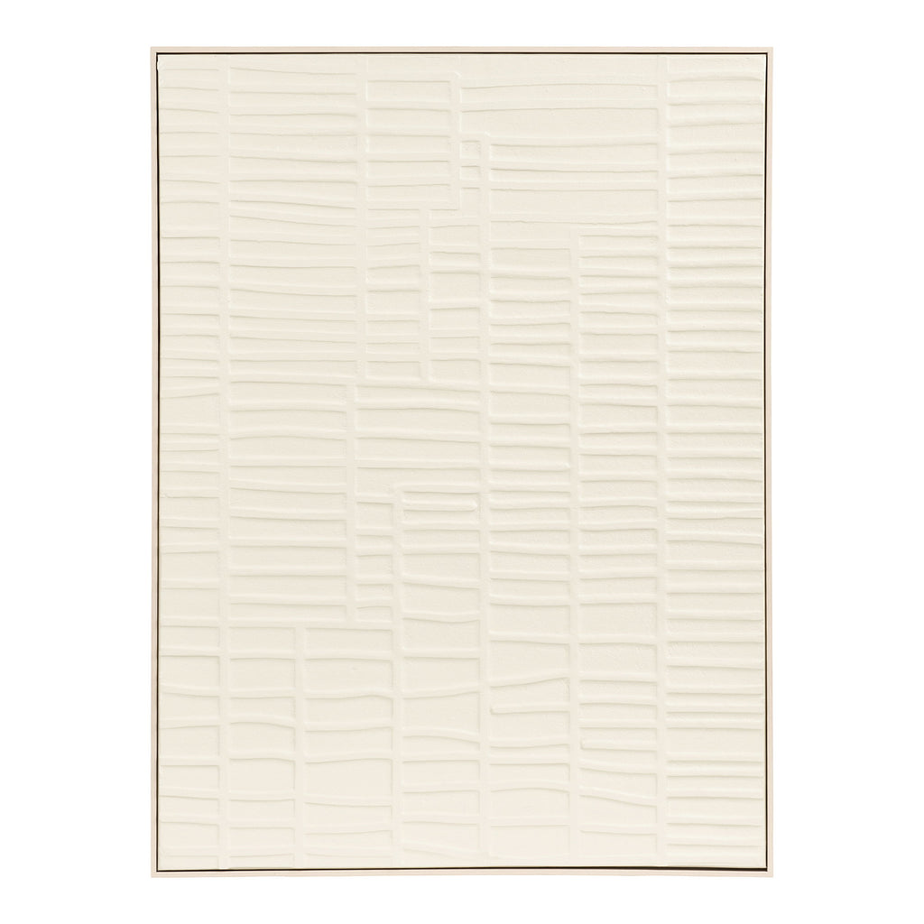 Ena Reliëf Wanddecoratie - Beige 60x80 cm