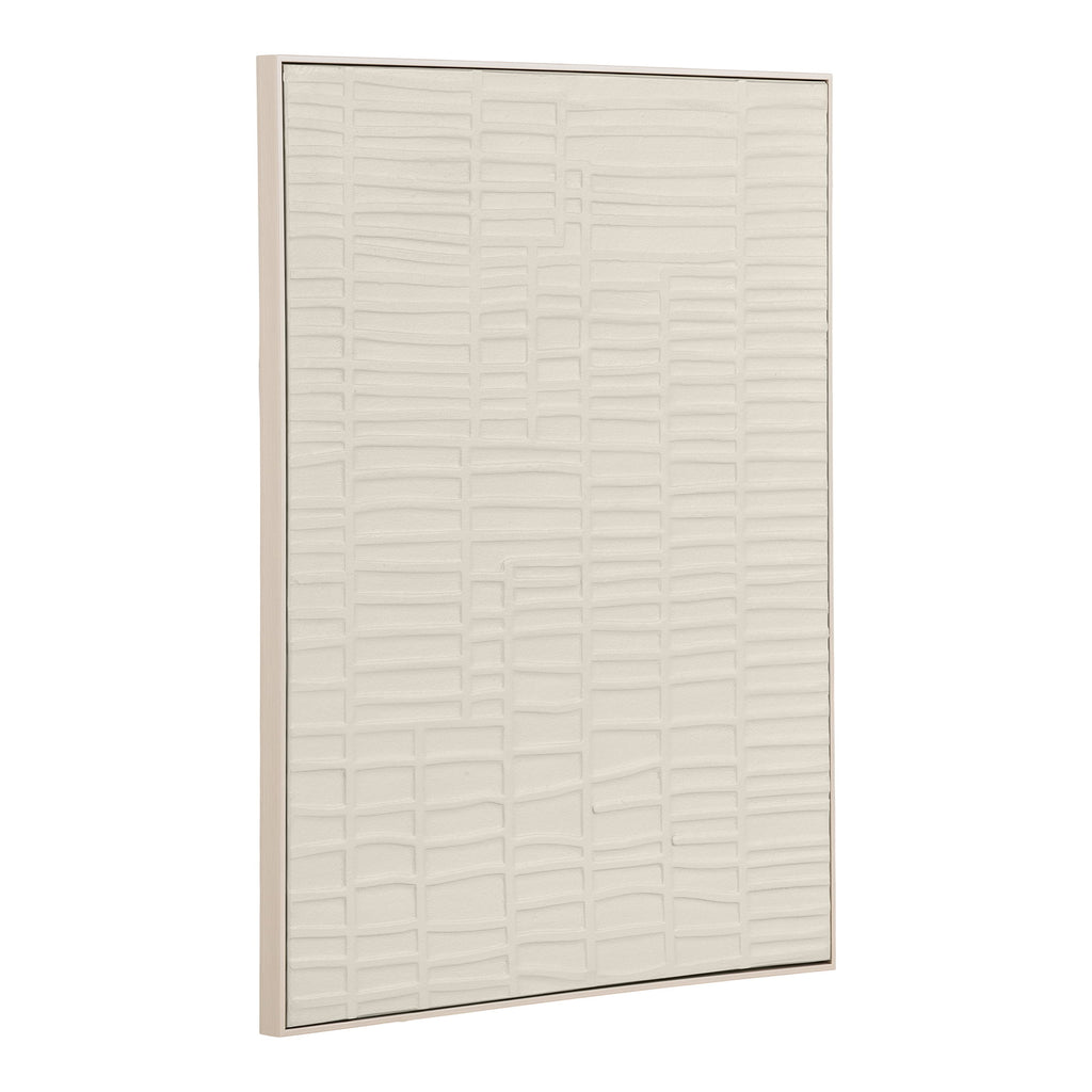 Ena Reliëf Wanddecoratie - Beige 60x80 cm